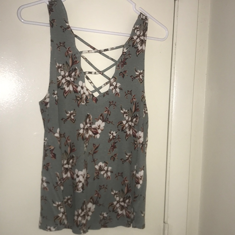 Sea Green Floral Top